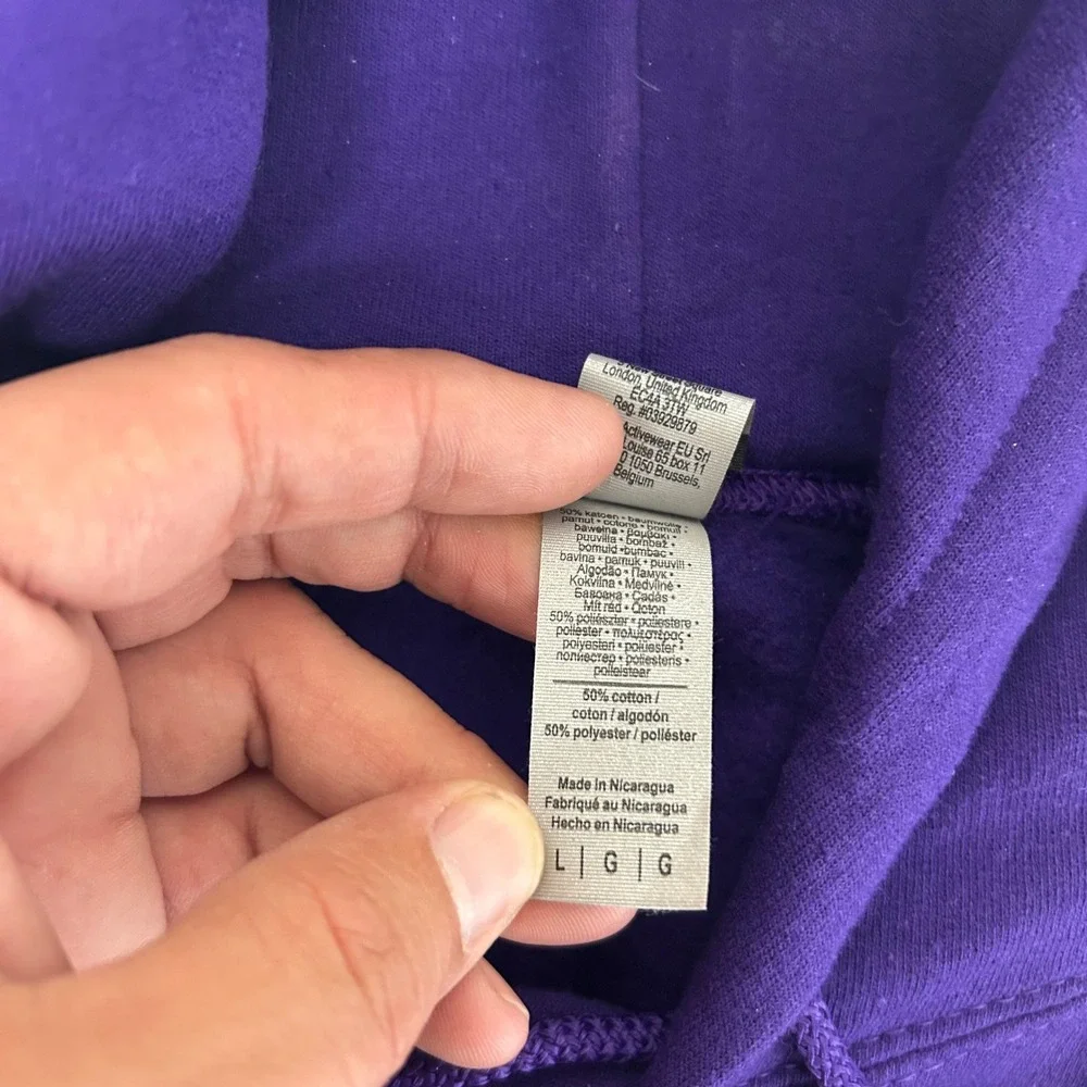 Southwestern College The Jinx Hoodie Mesn Large Purple Soccer Graphic Sweatshirt - Picture 4 of 9